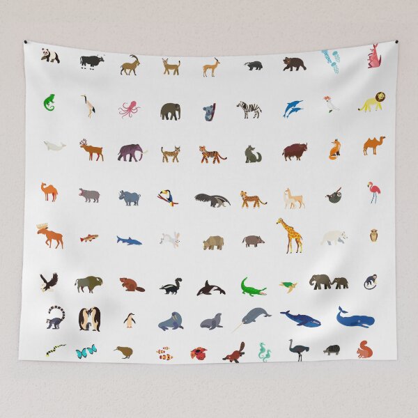 Item preview, Big vector set with animals in cartoon style. Vector collection with mammals. designed and sold by Moloko88.