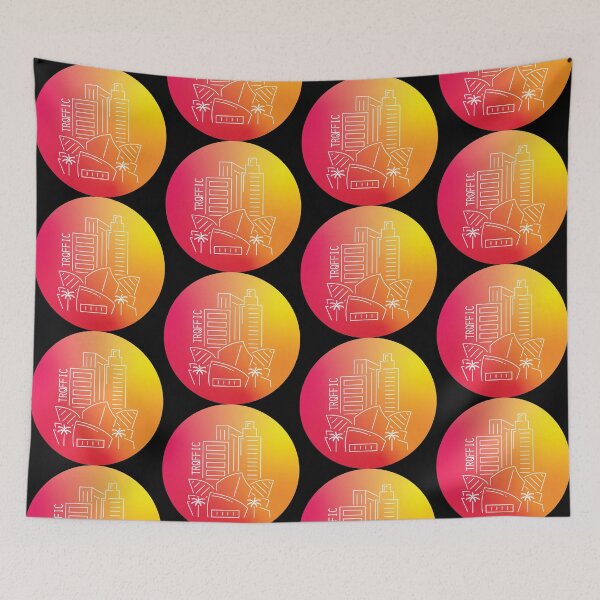 Item preview, TRQFFIC logo - sunset gradient designed and sold by trqffic.