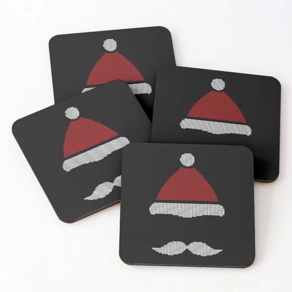 Aperçu de l'œuvre Mustache Santa Hat Ugly Christmas Sweater créée et vendue par flippinsg.