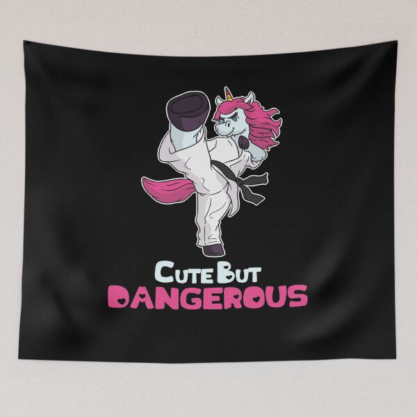 Item preview, Sweet but dangerous unicorn I karate judo kung fu designed and sold by ChrisFeil.