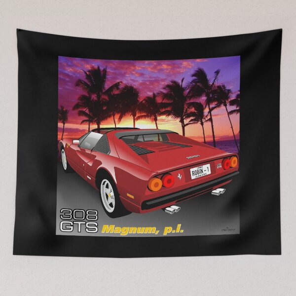 Aperçu de l'œuvre 308 GTS de Magnum PI créée et vendue par car2oonz.