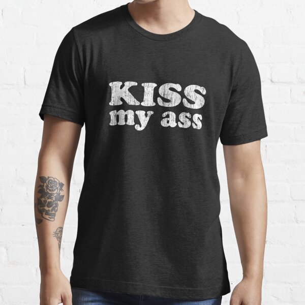 Crazy Dog T-Shirts Mens Kiss My Bass Tshirt Funny Fishing Humor Kiss My Ass Graphic Tee (Dark Heather Grey) - M Other M