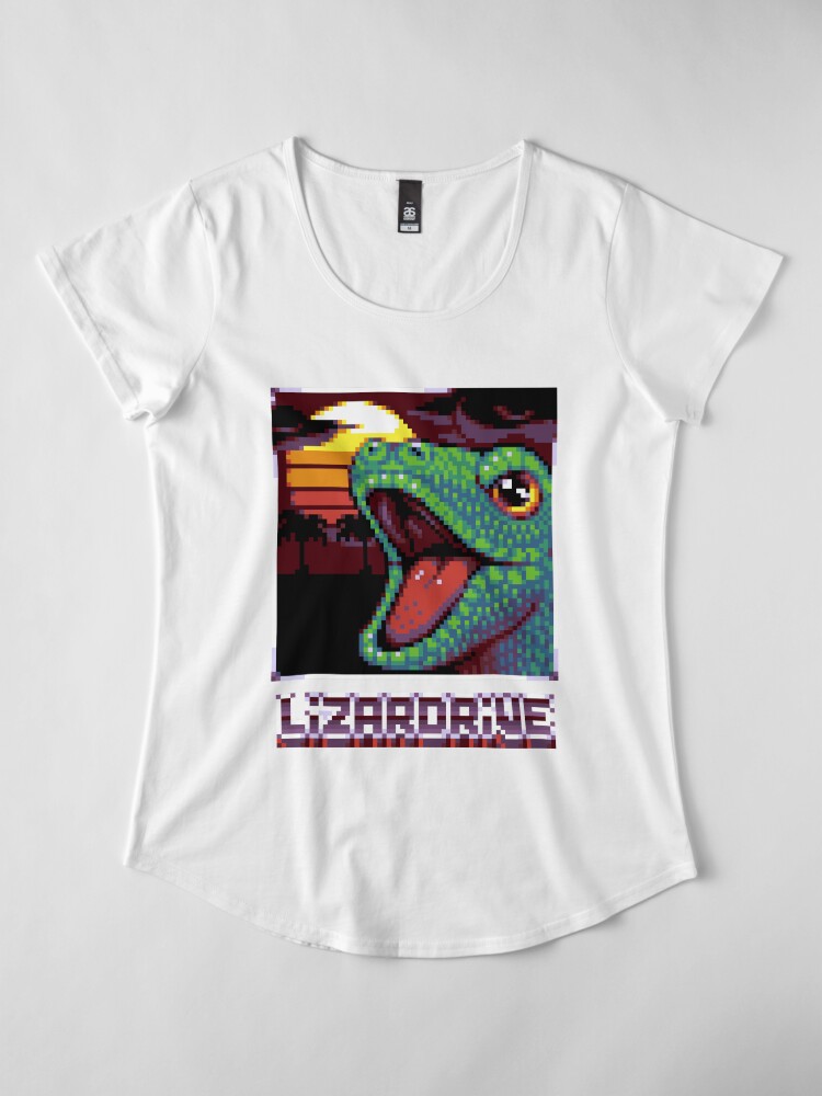 T-shirt premium échancré ''LIZARDRIVE' : autre vue