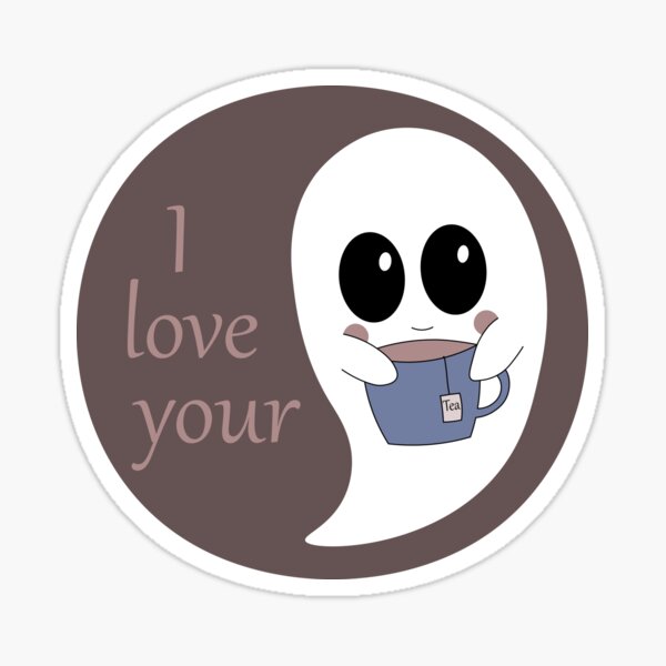 I love your boo-tea! Second design Sticker