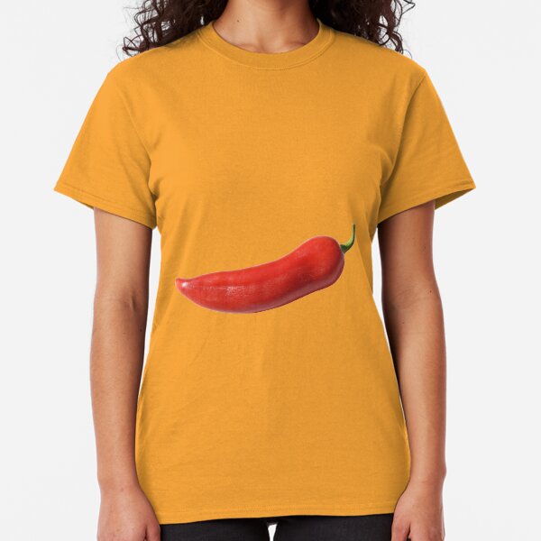 Cinco de Mayo Jalapeno Pepper Wheel Orange Adult T-Shirt