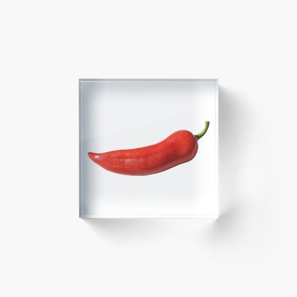 red hot Acrylic Block