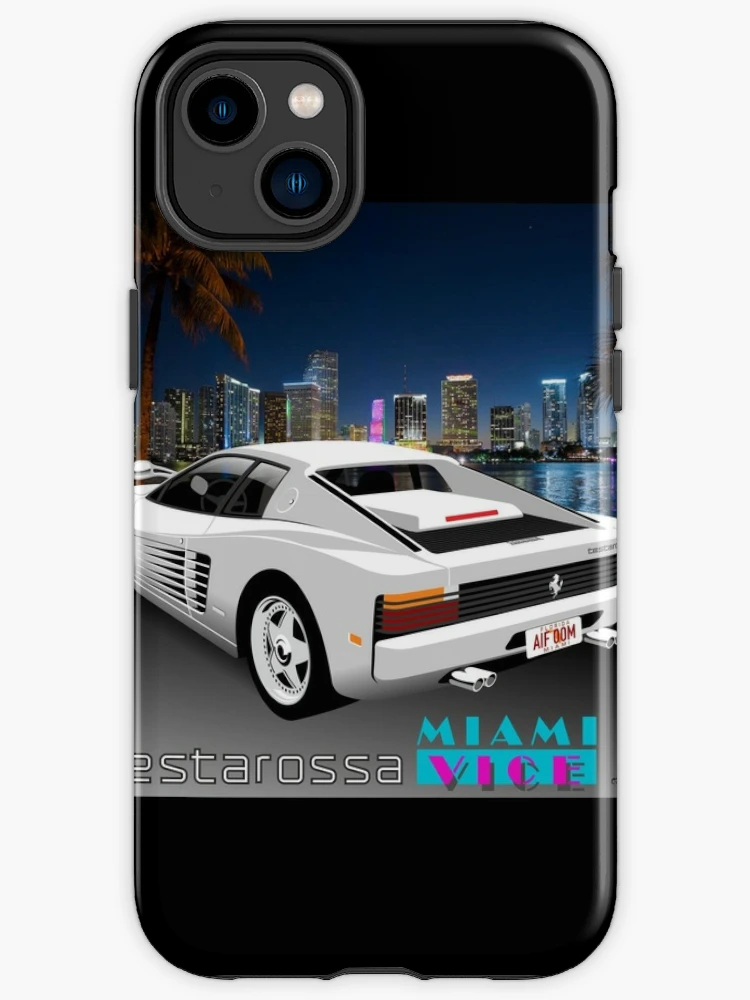 Ferrari Testarossa from Miami Vice Poster for Sale by car2oonz