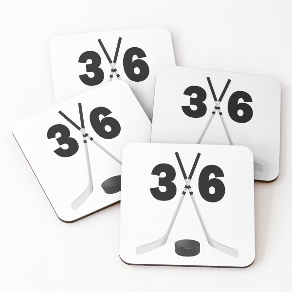 Item preview, Hockey number 36 - thirty six with sticks and disc designed and sold by AllShirts21.
