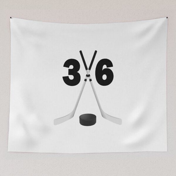 Item preview, Hockey number 36 - thirty six with sticks and disc designed and sold by AllShirts21.