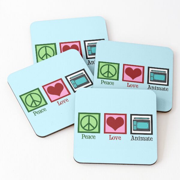 Item preview, Peace Love Animate designed and sold by Epic Love Designs.