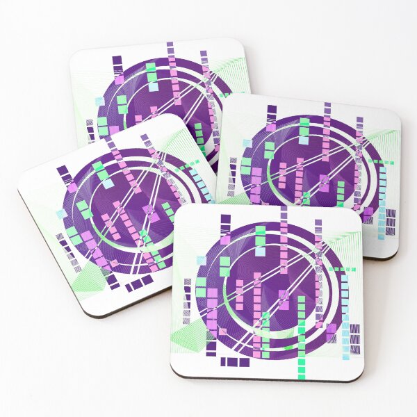 Item preview, Geometric electric purple pop art designed and sold by Carolina Salazar.