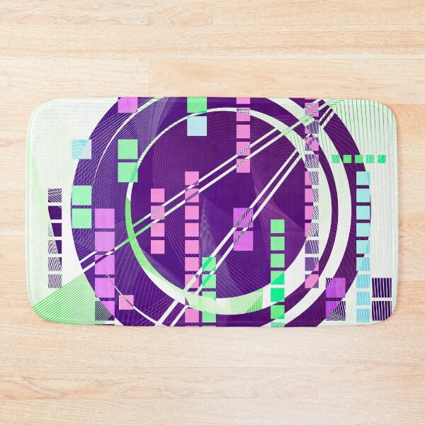 Item preview, Geometric electric purple pop art designed and sold by Carolina Salazar.