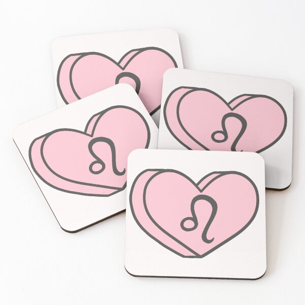 Item preview, Pastel Pink Astrology Symbol Leo Heart designed and sold by Sophisoap.
