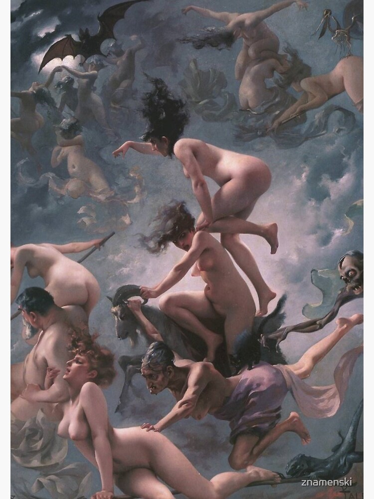 Luis Ricardo Falero - Witches going to their Sabbath (1878) by znamenski