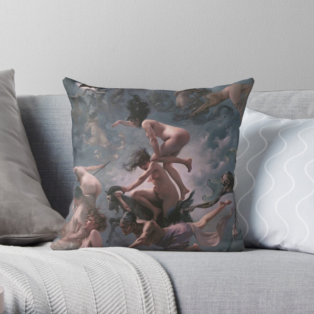 Witches Going To Their Sabbath,  throwpillow,small,1000x-bg,f8f8f8-c,0,200,1000,1000