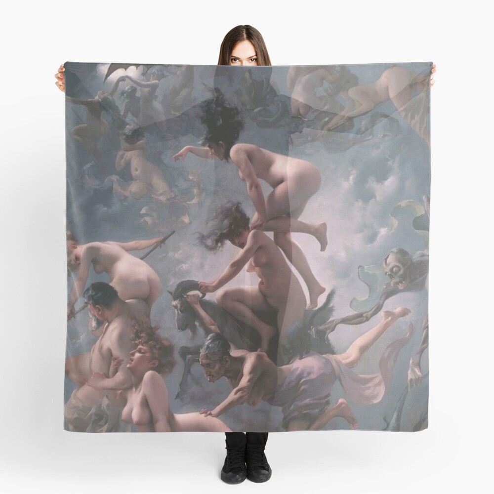 Witches Going To Their Sabbath,  scarf,x1050-pad,1000x1000,f8f8f8