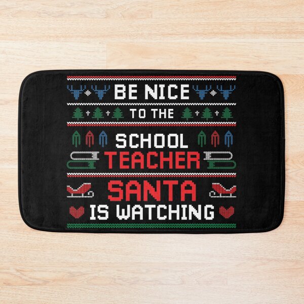 Item preview, Funny Santa Christmas Ugly Sweater For School Teacher designed and sold by MintaApparel.