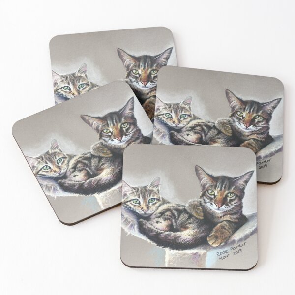 Item preview, Harvey & Gaia Spanish rescue cats designed and sold by Rose Parker.