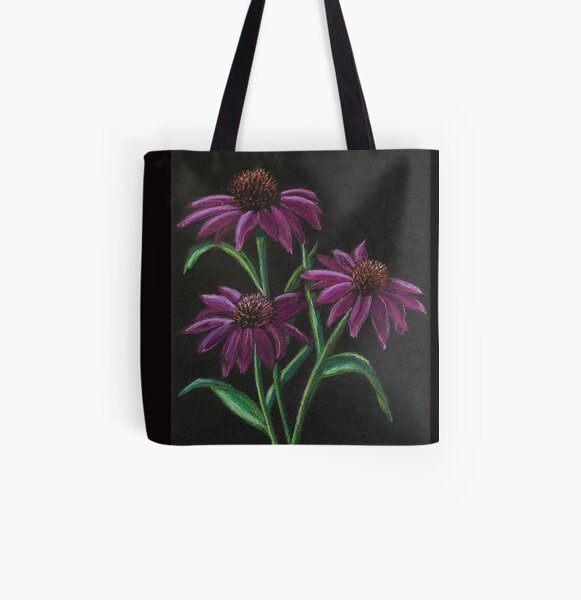 Coneflowers All Over Print Tote Bag