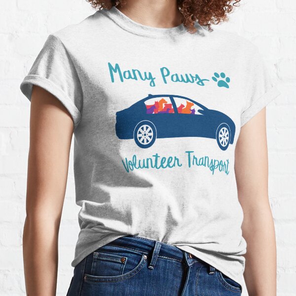 Many Paws Volunteer Transport - Rescue Transport Group Classic T-Shirt