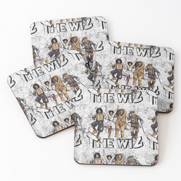 Grungy Wiz Coasters (Set of 4)