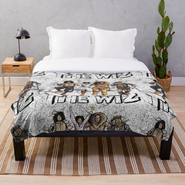 Grungy Wiz Throw Blanket