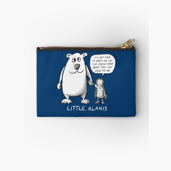 Artikelvorschau, Little Alanis und ihr Cross-Eyed Bear (am besten bei dunkleren Farben) entworfen und verkauft von Square Bear Studio.