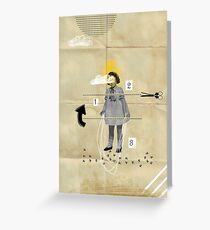 The skiproping doll Greeting Card