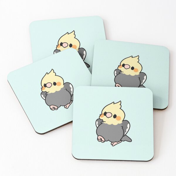 Item preview, Grey Cockatiel - Kawaii Birbs designed and sold by blirbos.
