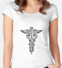Registered Nurse Zentangle Tailliertes Rundhals-Shirt