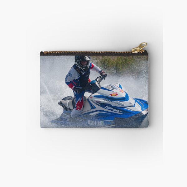 Item preview, Blue Jet Ski Blasting Through Waves designed and sold by Tim Thompson.