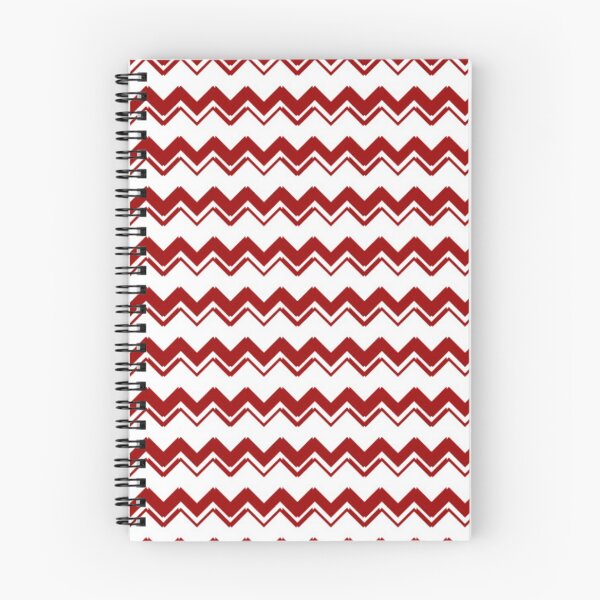 Item preview, Red and White Zigzag Pattern designed and sold by Poetic Patterns Studio.