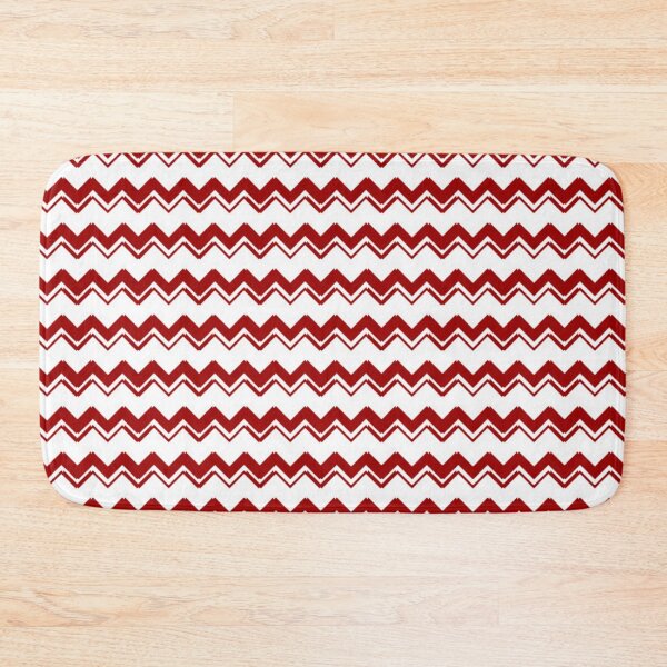 Item preview, Red and White Zigzag Pattern designed and sold by Poetic Patterns Studio.