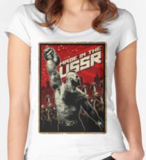 Kettlebell - Made in der UdSSR Tailliertes Rundhals-Shirt