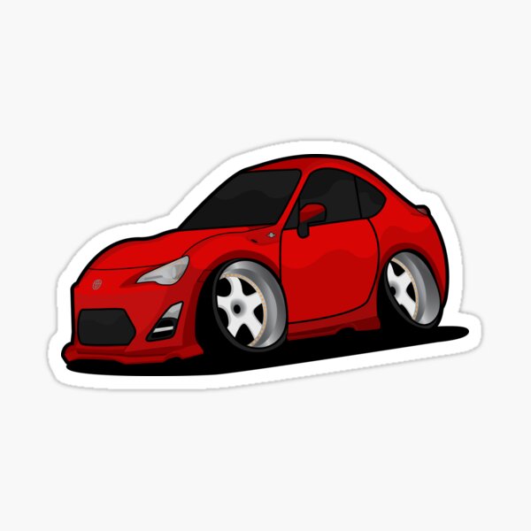 Vista previa del artículo con la obra «Toyota gt86 rojo», diseñado y vendido por VenZolic.