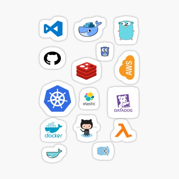 Golang dev stack stickers Sticker
