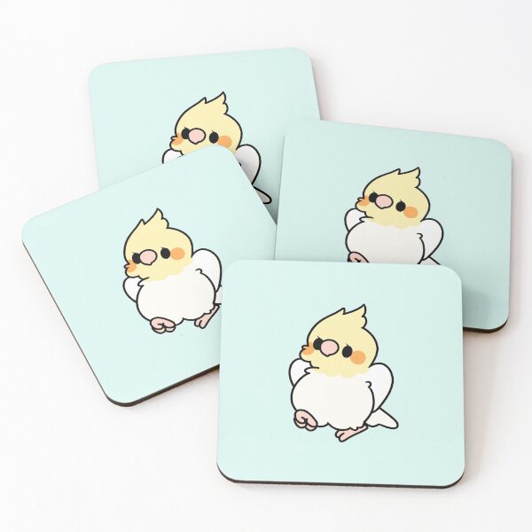 Item preview, Lutino Cockatiel 2 - Kawaii Birbs designed and sold by blirbos.