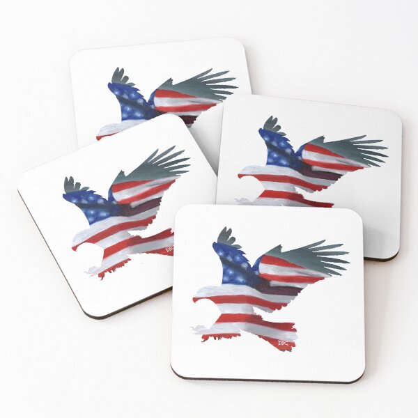 Item preview, Eagle American Flag Painting Silhouette designed and sold by DSC Arts.