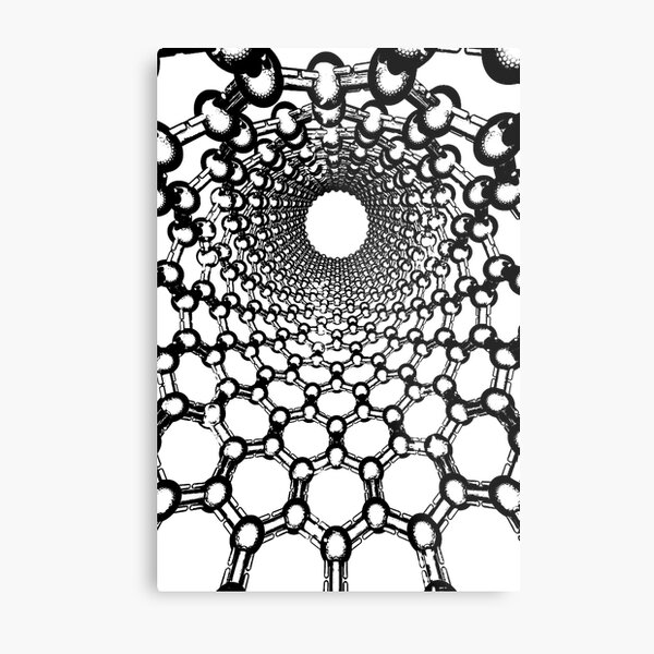 Thanks for watching science, Carbon nanotube Metal Print