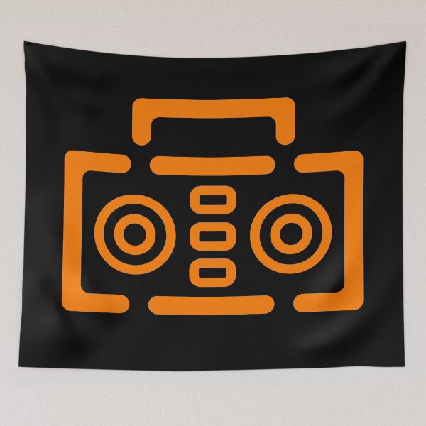 Item preview, Boombox Minimalist - Orange designed and sold by MOREDANKMEMES.