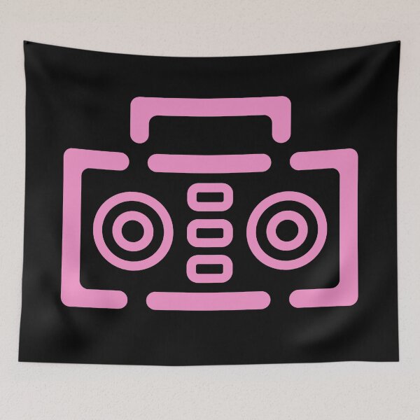 Item preview, Boombox Minimalist - Pink designed and sold by MOREDANKMEMES.