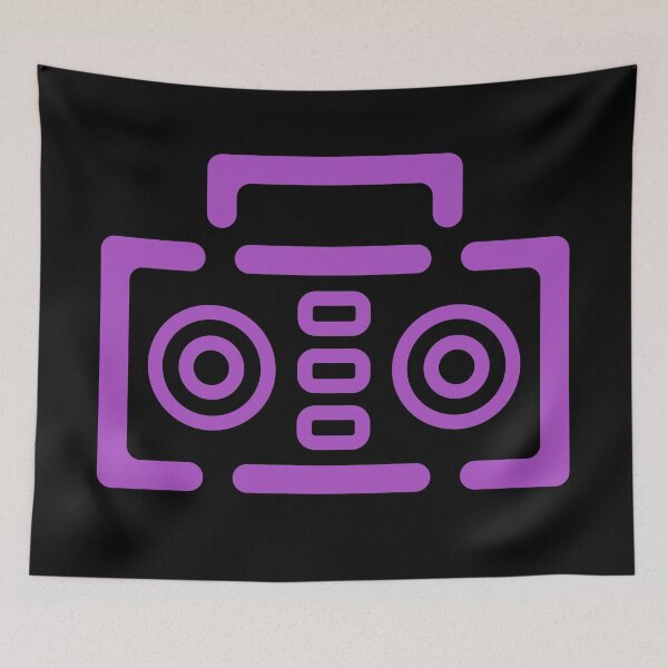 Item preview, Boombox Minimalist - Purple designed and sold by MOREDANKMEMES.