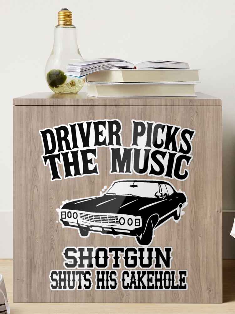 Driver Picks The Music - Supernatural - Sticker sold by Giralda Addition, SKU 613525