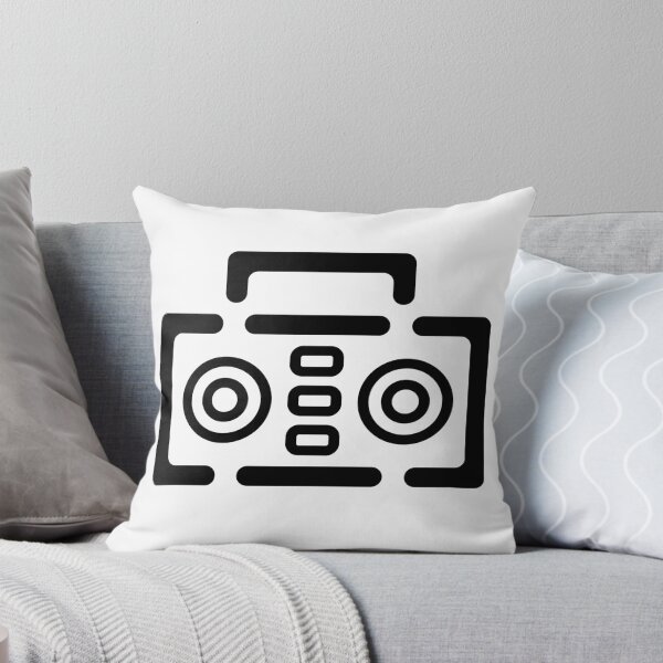 Item preview, Boombox Minimalist - Black designed and sold by MOREDANKMEMES.