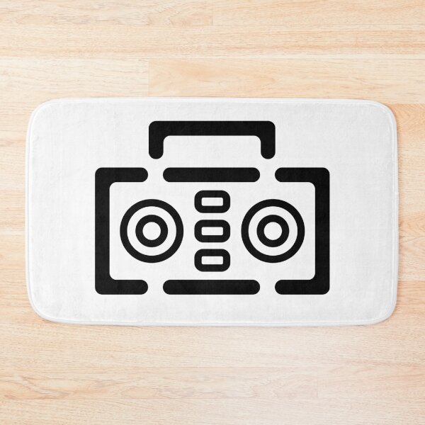Item preview, Boombox Minimalist - Black designed and sold by MOREDANKMEMES.