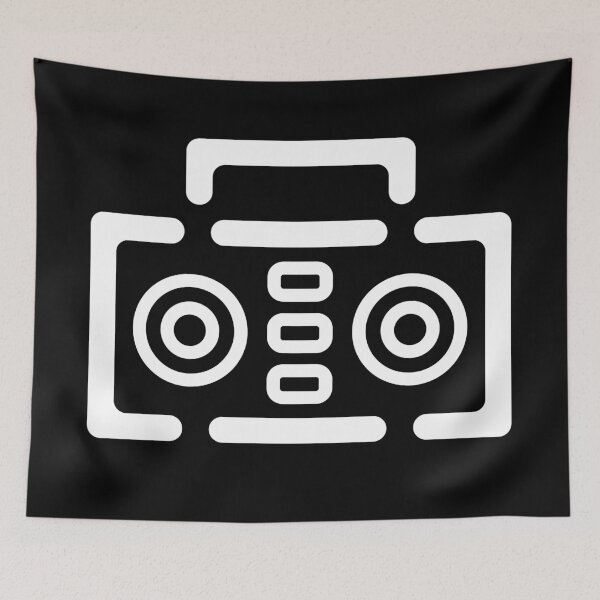 Item preview, Boombox Minimalist - White designed and sold by MOREDANKMEMES.