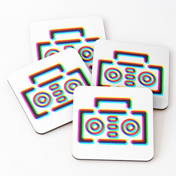 Item preview, Boombox Minimalist - CMYK designed and sold by MOREDANKMEMES.