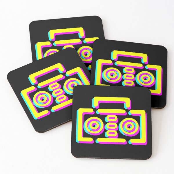 Item preview, Boombox Minimalist - CMYK 2 designed and sold by MOREDANKMEMES.