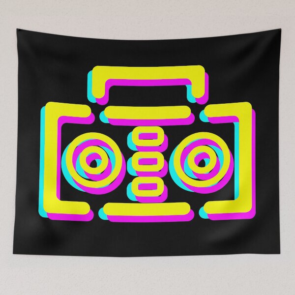 Item preview, Boombox Minimalist - CMYK 2 designed and sold by MOREDANKMEMES.