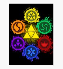 Legend of Zelda - Ocarina of Time - The 6 Sages Photographic Print